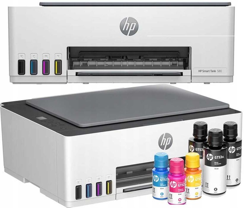 Новый принтер HP Smart Tank 580+Встроенное СНПЧ и WIFI