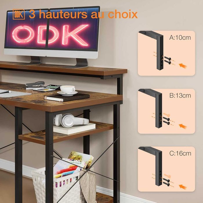 Nowe biurko narożne / stół / blat / ODK / loft / Vintage !A3427!