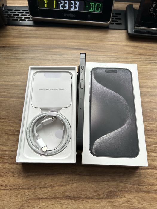 Iphone Apple 15 Pro 128GB A3102 Black/Bat90%/Bez Rat/Komplet!