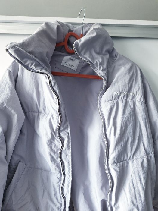 Kurtka puffer Bershka roz S liliowa