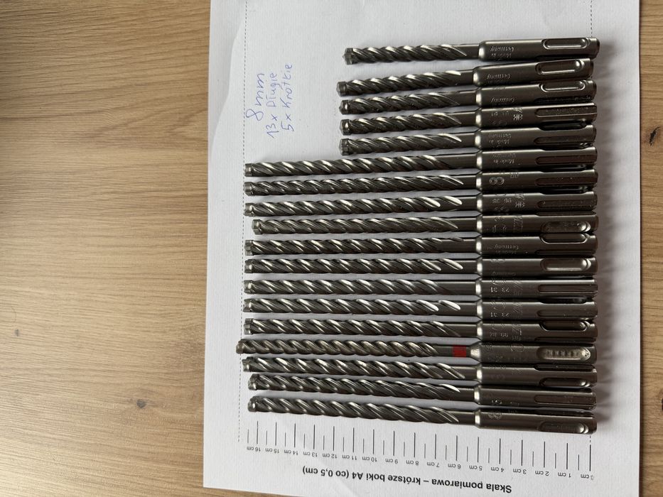 Wiertła do Betonu sds Wurth 8mm czteroostrzowe NOWE