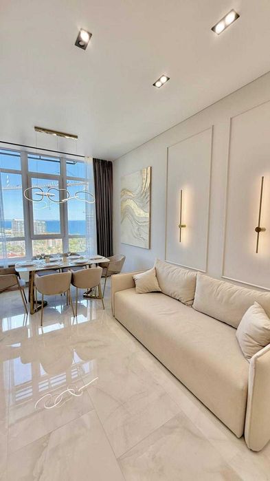 2к + Кухня гостиная ЖК Атмосфера Торг Вид на море Дизайнерский ремонт