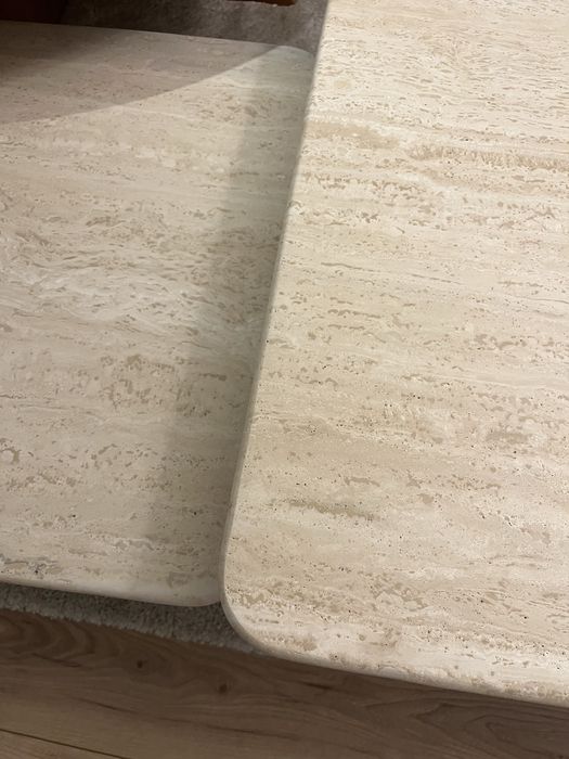 Stolik ława stół kamień trawertyn marmur kamienny kawowy naturalny