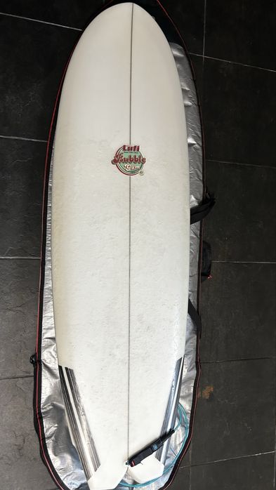 Prancha de surf Lufi Bubble Gum com capa