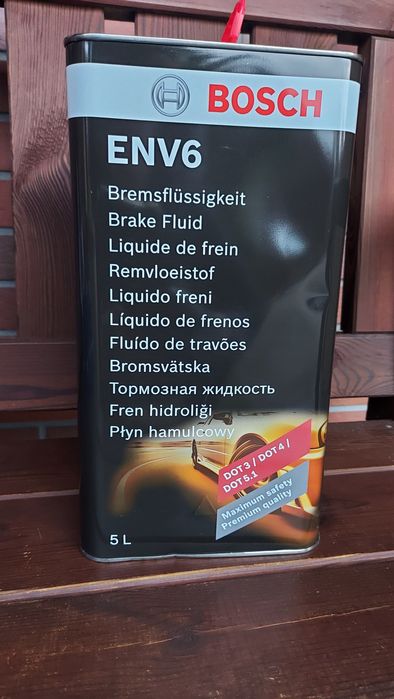 OKAZJA Płyn hamulcowy BOSCH , DOT 3 , DOT 4 , DOT 5  ">  5 Litrów