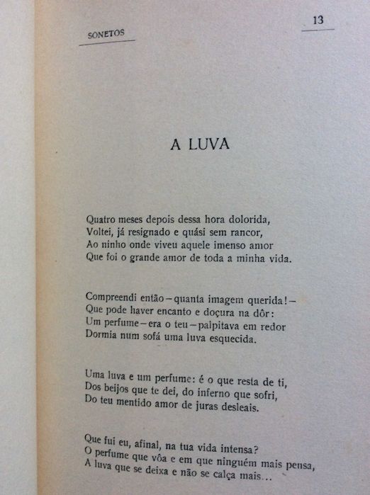 Júlio Dantas - Sonetos, quinta edição, 1916