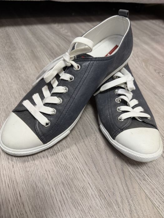 Кеди Prada оригінал, шкіряні, Made in Italy 40