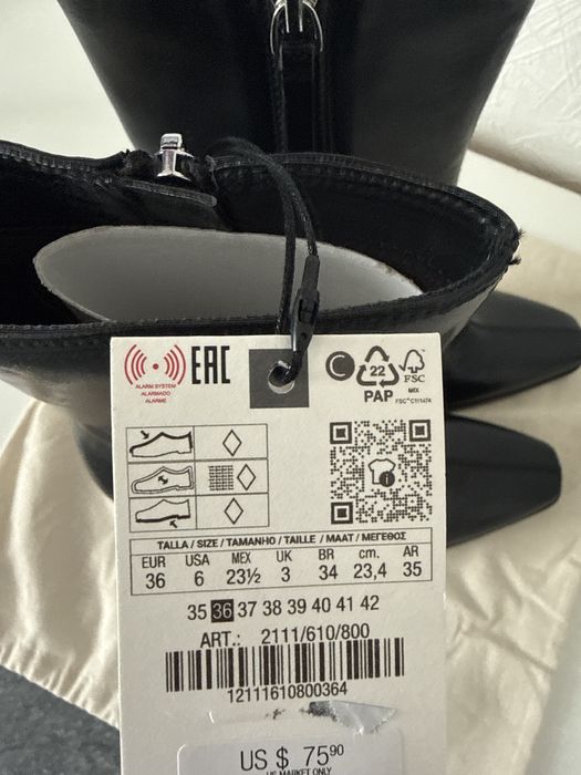 Ботильони ZARA 36 /23.4cm