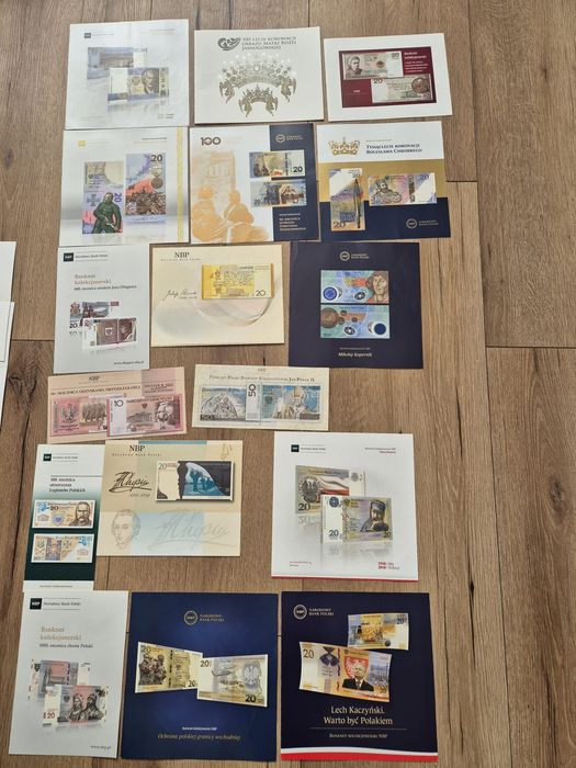 Banknoty kolekcjonerskie NBP - 17szt.