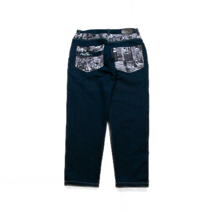 Spodnie jeansowe Raw Blue 34/32 y2k hip hop straight proste