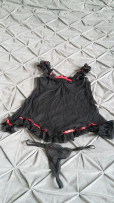 Zmysłowa Koszulka DAISY czarna S/M