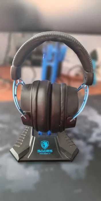 Навушники HyperX Cloud Alpha S Blue 7.1 + Підставка SADE