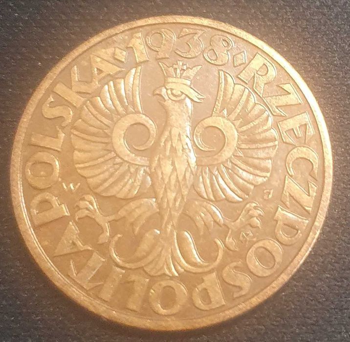 5 gr groszy 1938 , stan II