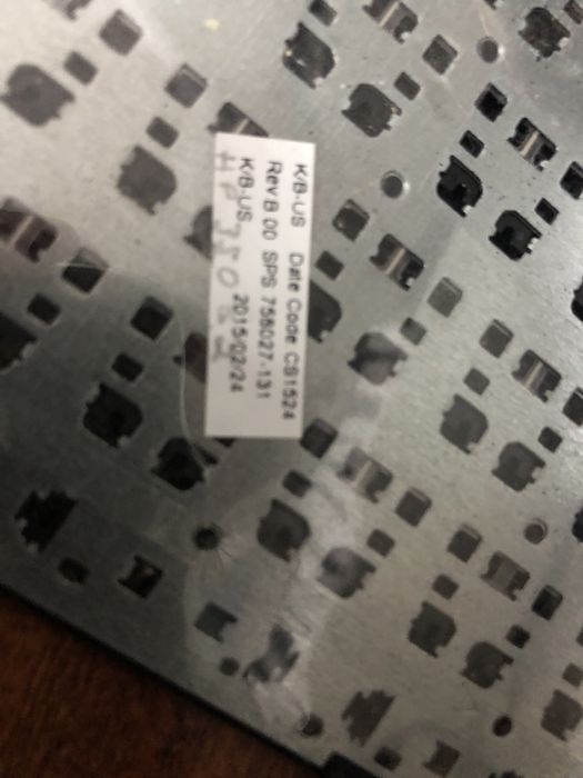 Teclado de portátil hp 350g2 avariado para peças