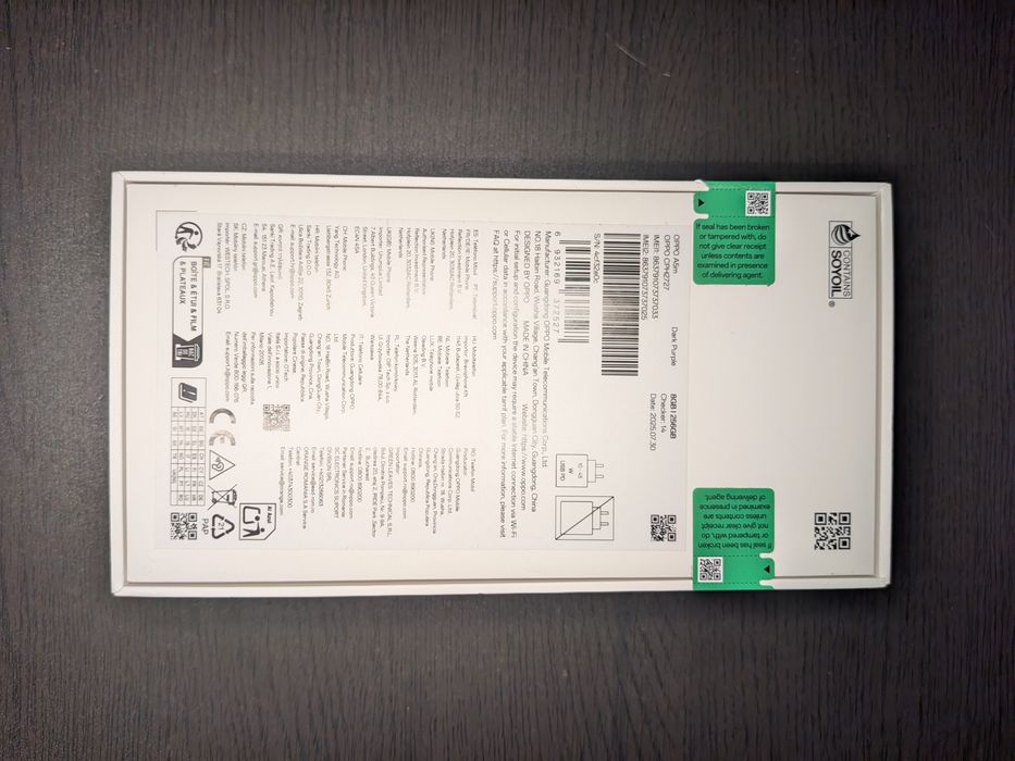 Oppo A5m (256GB / 8GB) – NOVO e SELADO