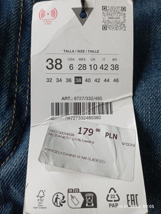 Джинсы Zara новые