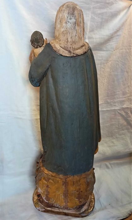 Figura Nossa Sra da Saúde Madeira Séc XIX