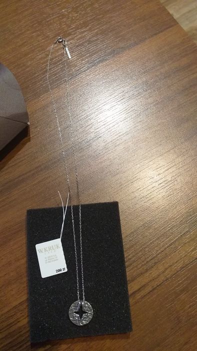 Łańcuszek celebrytka srebrna W.KRUK