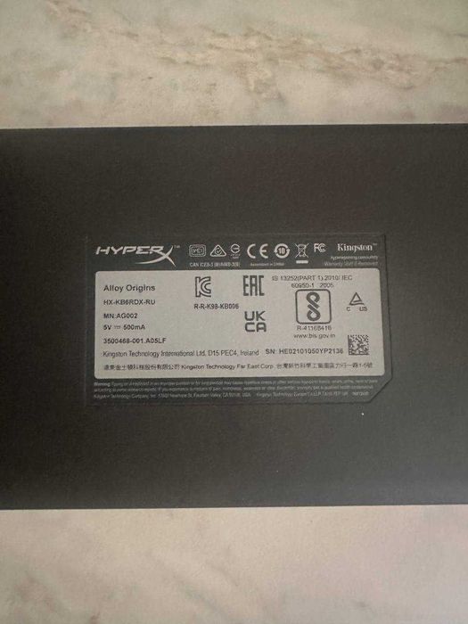 Клавіатура HyperX Alloy Origins Red клавиатура геймерская для пк и ноу