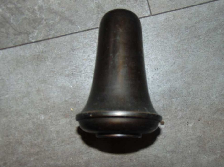 Stary mosiężny środek do żyrandol,lampka,wys.12,3 cm.