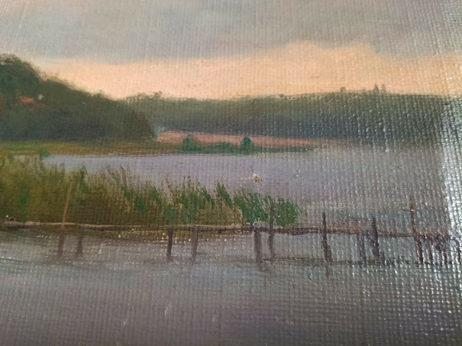 Stary obraz na płótnie Emil Wennerwald