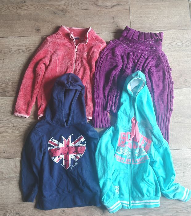 Duży zestaw ubrań dla dziewczynki roz 104  około 60 sztuk