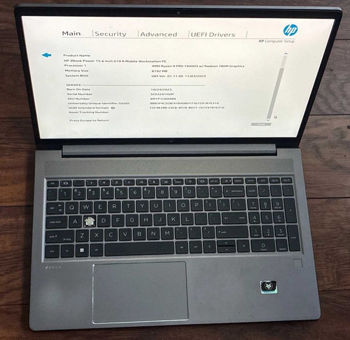 HP ZBook Power G10 Ryzen 9 7940HS RTX 4060 2000 Ada 8GB