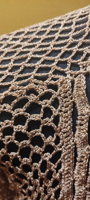 Złote bolerko sweter