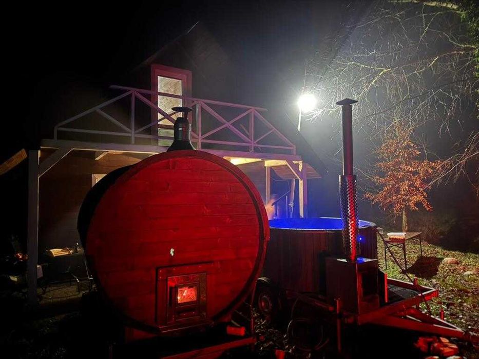 Wynajem mobilna Bania Balia Jacuzzi Sauna z dostawą - zabawa, prezent