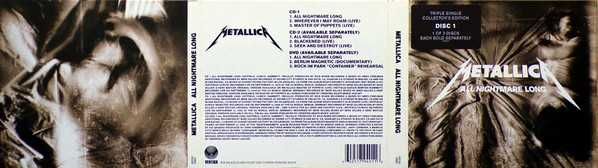 CD Metallica – All Nightmare Long CD1+CD2 DIGIPACK