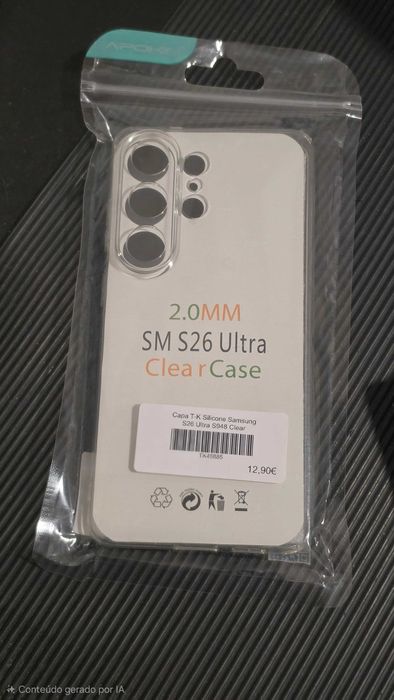 Capa Transparente para Samsung Galaxy S26 Ultra