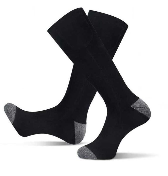 Podgrzewane skarpety elektryczne getry bawełniane czarne