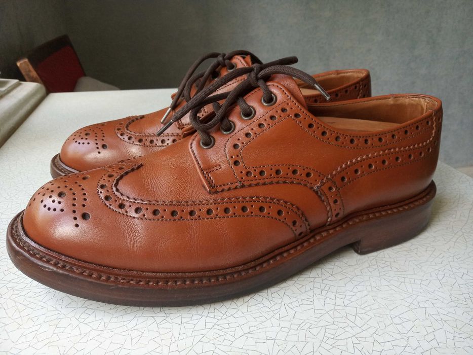 Кожаные туфли дерби броги Alfred Sargent Appleby, размер 8 1/2, 270 мм