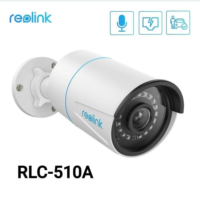 IP POE Камера Reolink P320/ 510A POE 5mp чорні та білі