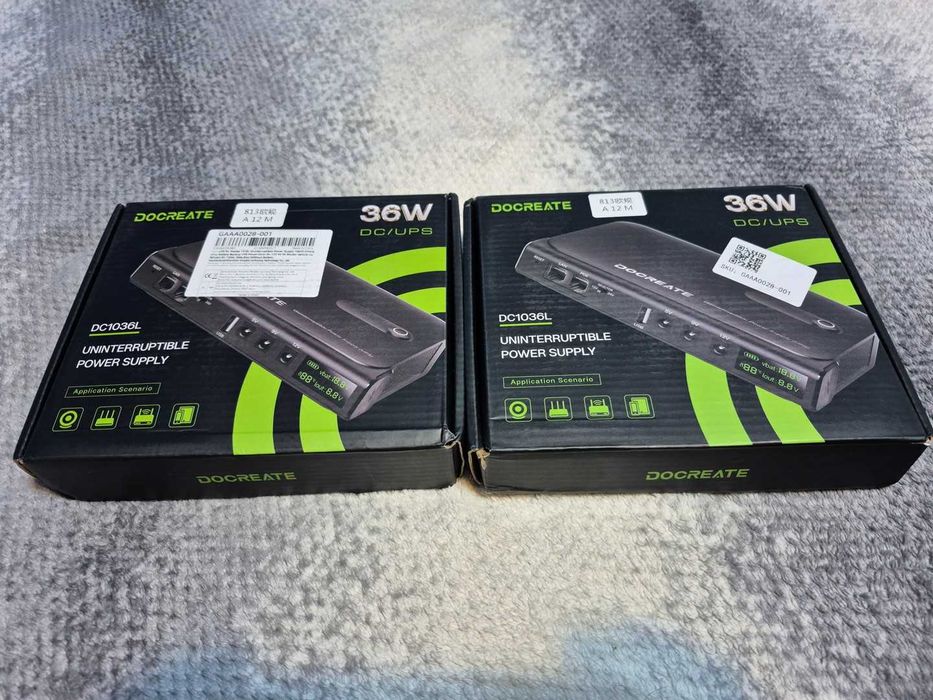 В наявності. Міні-UPS/ДБЖ DOCREATE DC1036L - безперебійник для роутера