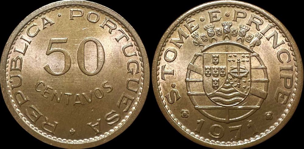 50 Centavos - 1971 - São Tomé e Príncipe