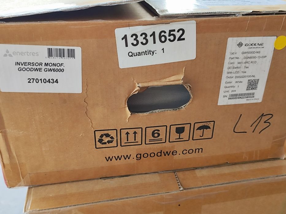 Inversor Solar Monofásico GoodWe GW6000-DNS 6kW (Novo / Selado) – C/ WiFi