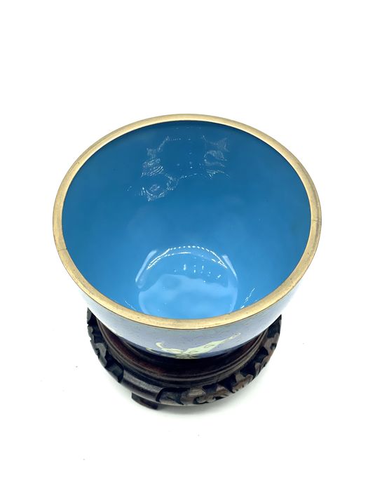 Taça em cloisonné antiga