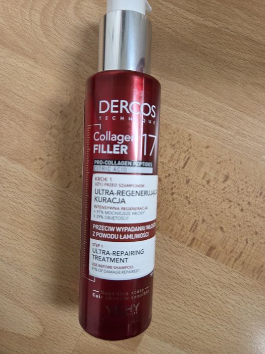 Dercos collagen Filler 17 kuracja do włosów
