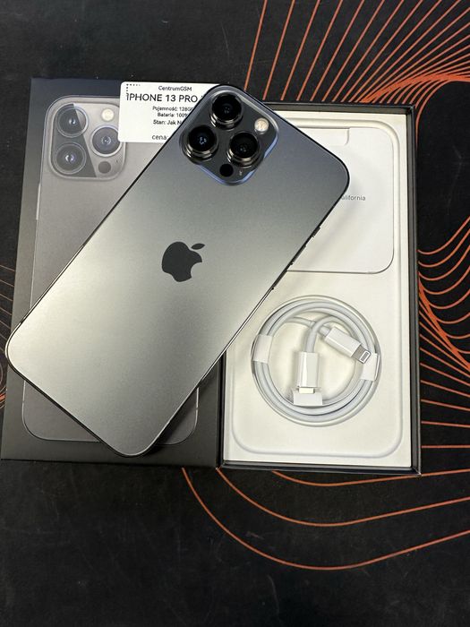 Nowy Iphone 13 Pro Max 128GB Black sklep Centrum Gsm