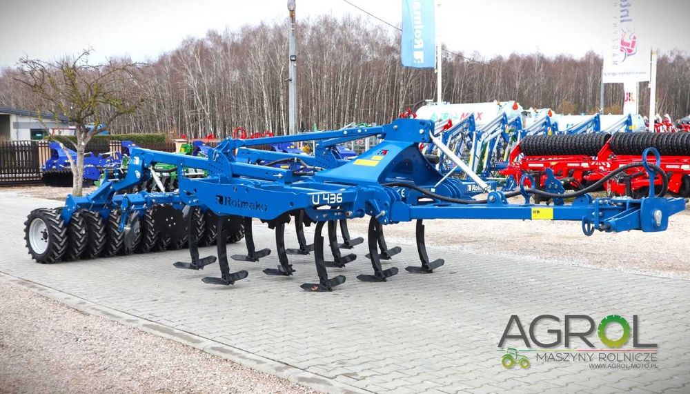 Agregat bezorkowy półzawieszany ROLMAKO U436 z wałem oponowym, od ręki