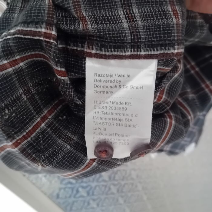 Koszula XL camel krata bawelna