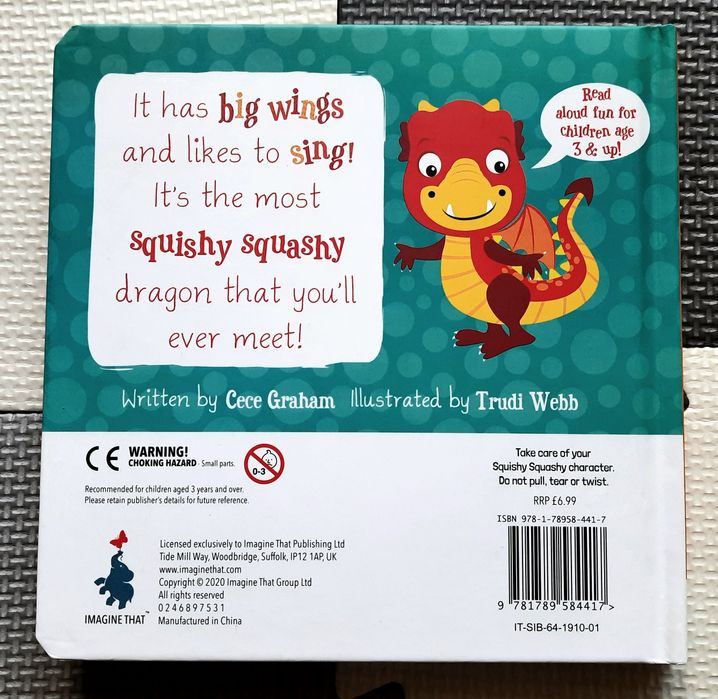 Squishy dragon in my book! książeczka sensoryczna po angielsku
