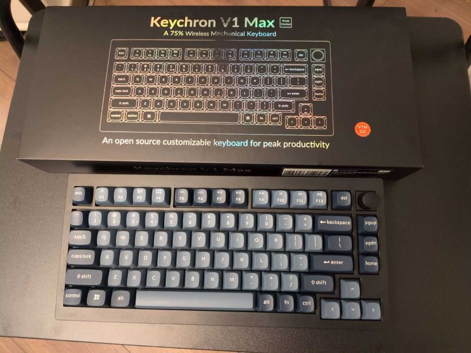 Кастомная беспроводная клавиатура на базе Keychron V1 Max