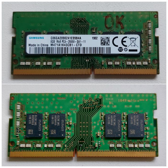 Ddr4 sodimm 8 gb 2666 Samsung /Kingston