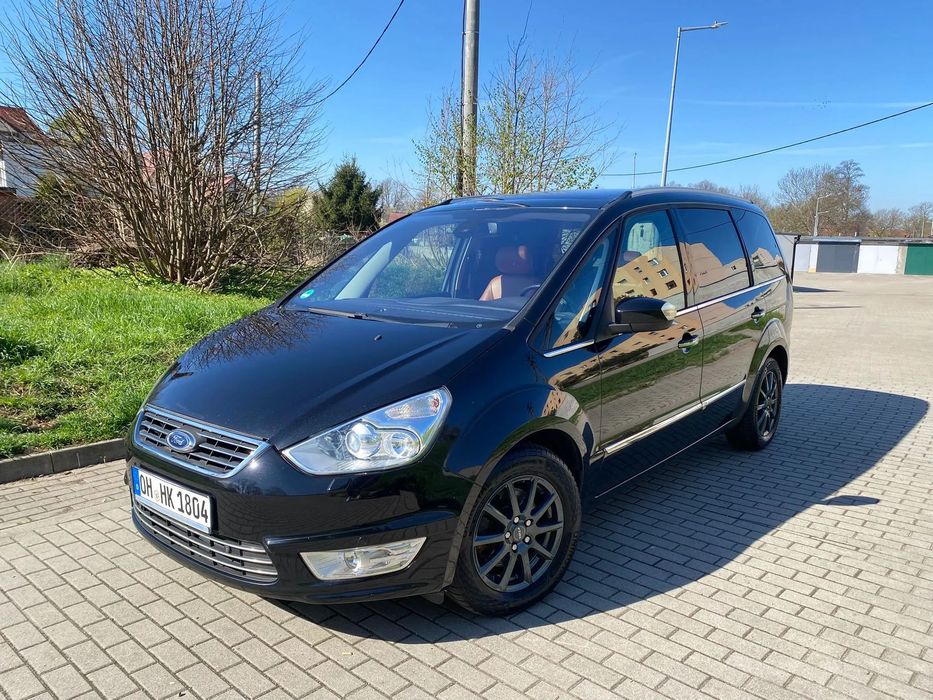 Ford Galaxy Super stan Brazowe skory Pamiec fotela 7 osob