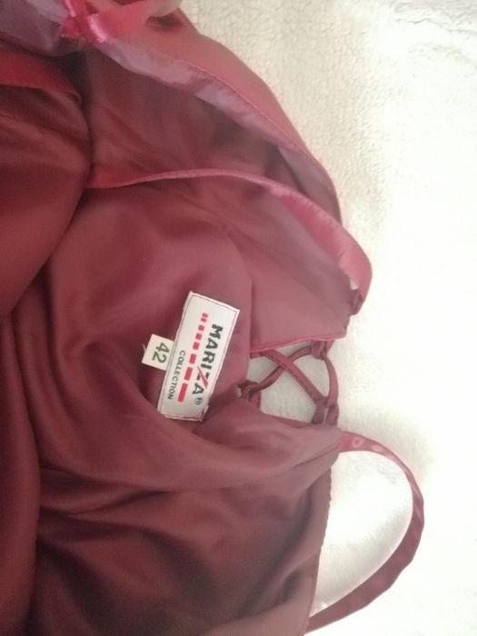 Sukienka bordowa okolicznościowa wesele, studniówka