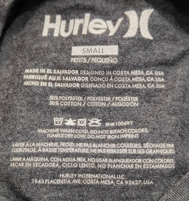 Wr) HURLEY oryginalna koszulka t-shirt Roz.S