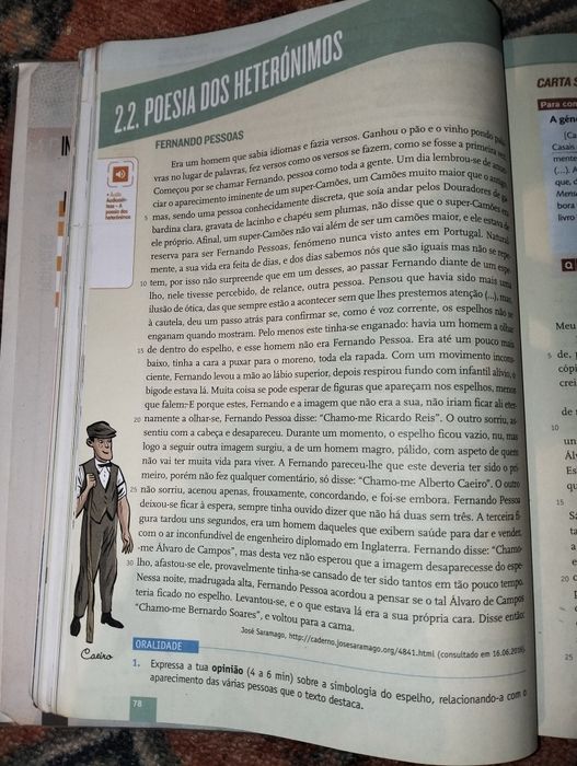 Manual de Português + caderno de atividades do 12° ano