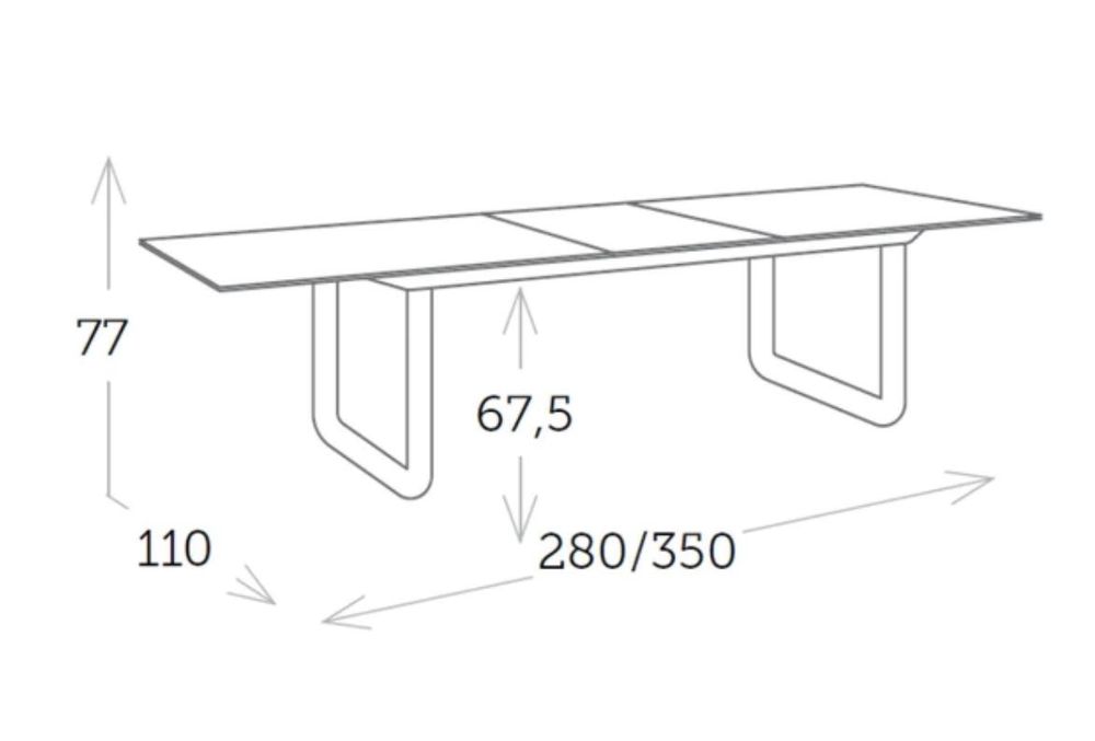 Mesa de exterior em vidro
